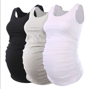 Bundle of three maternity tanks